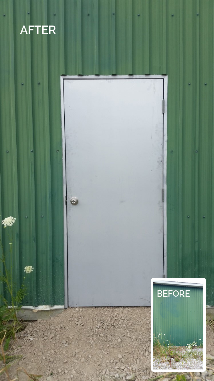Entry Door - Garage doors before & after